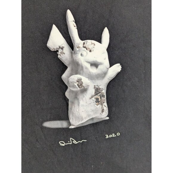 Daniel Arsham X Uniqlo UT 2020 Pikachu T-Shirt Size M - Picture 2 of 6